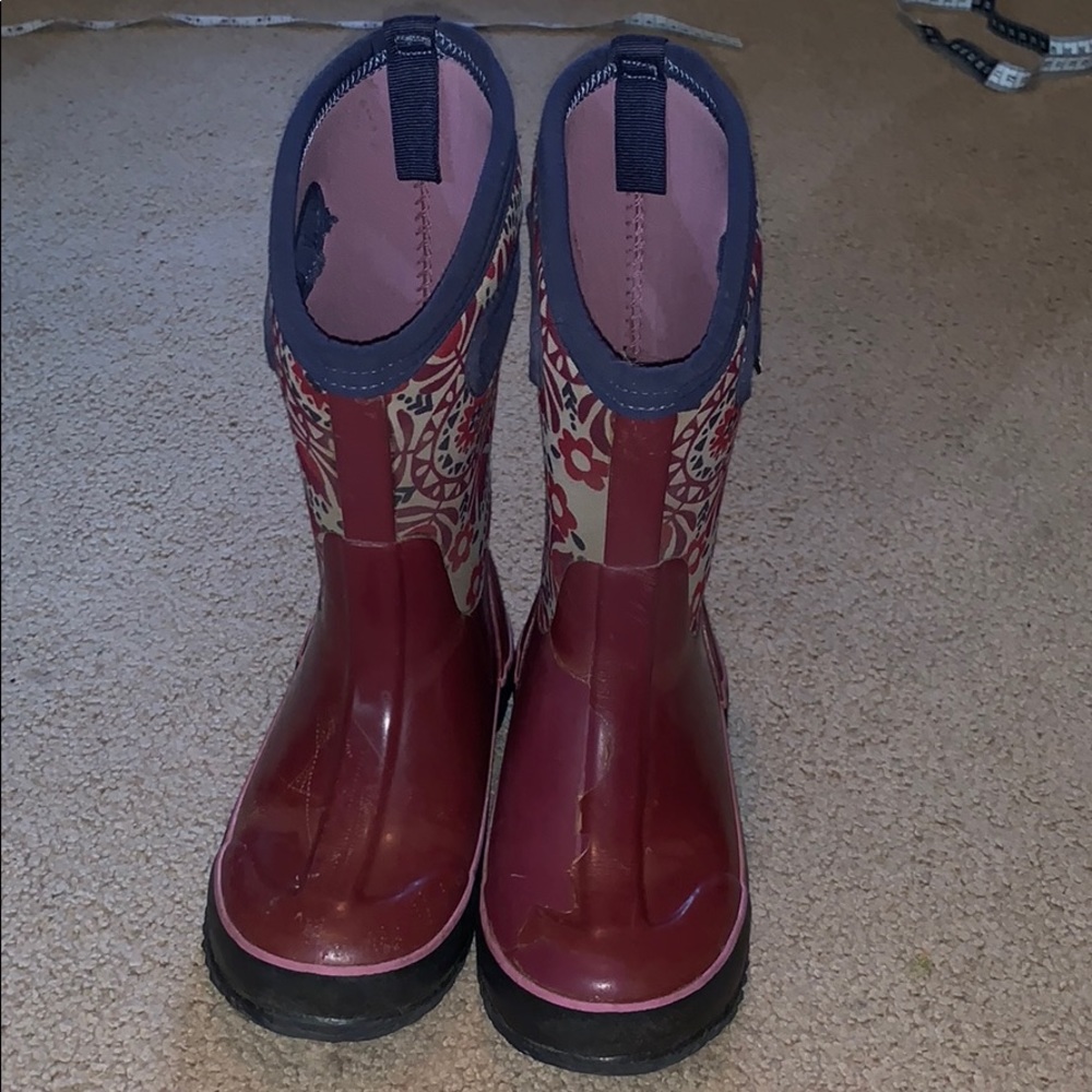 Bogs girls rain boots, 13